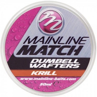 DUMBELLS WAFTERS MATCH RED KRILLl 10mm MAINLINE