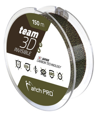 YKA 3D INVISIBLE 0,20mm 150m MATCH PRO