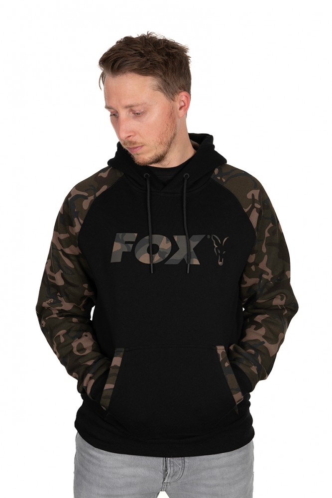 BLUZA BLACK/CAMO REGLAN HOODY rozmiar XXXL FOX