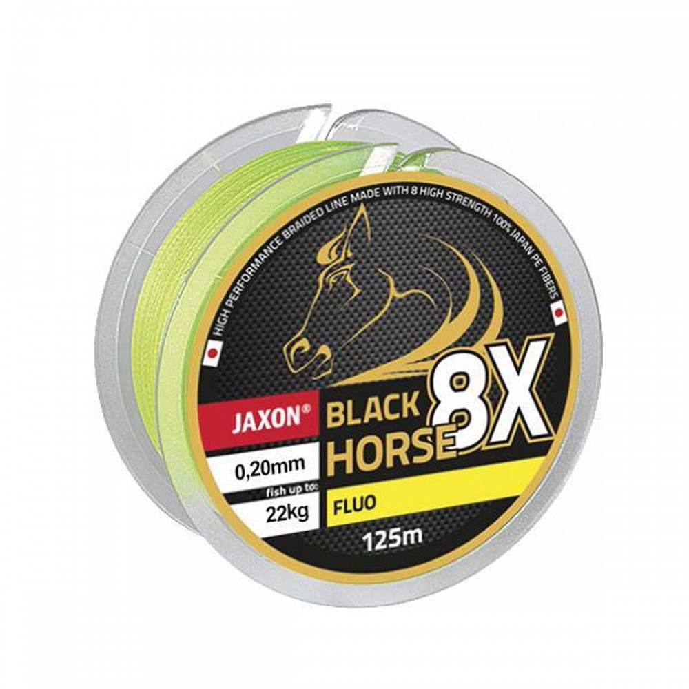 PLECIONKA BLACK HORSE 8x FLUO 0,14mm 125m JAXON