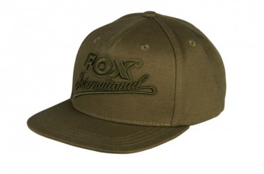 CZAPKA KHAKI FLAT PEAK COLLEGE SNAPBACK FOX