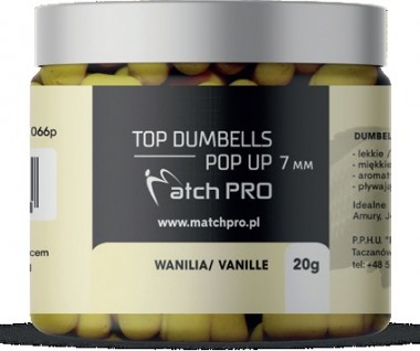 DUMBELLS POP UP WANILIA 7mm 20g MATCH PRO