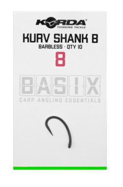 HACZYKI BEZZADZIOROWE BASIX KURV SHANK roz 8 KORDA