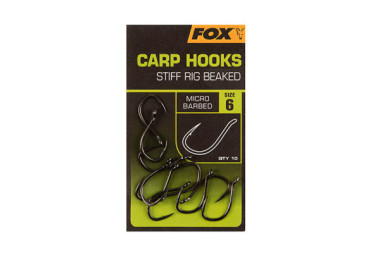 HACZYKI STIFF RIG BEAKED 10 sztuk rozmiar 4 FOX