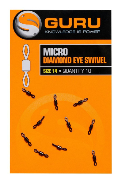 KRTLIKI MICRO DIAMOND EYE SWIVEL 10szt roz14 GURU