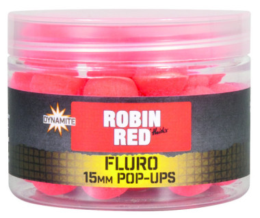 KULKI DUMBELLS FLURO POPUP ROBIN RED 15mm DYNAMITE