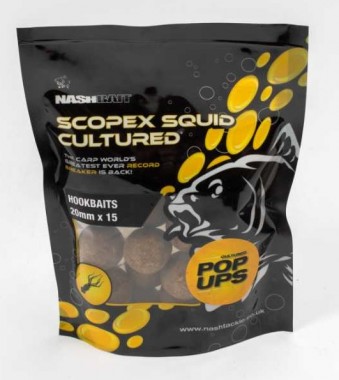 KULKI SCOPEX SQUID CULTURED POP UP 20mm NASH