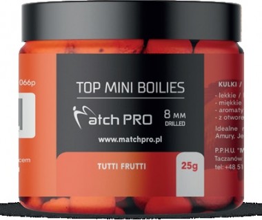 KULKI Z DZIURK TUTTI FRUTTI 8mm 25g MATCH PRO