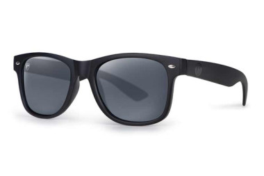 OKULARY MATT BLACK GREY LENS SUNGLASSES FOX RAGE