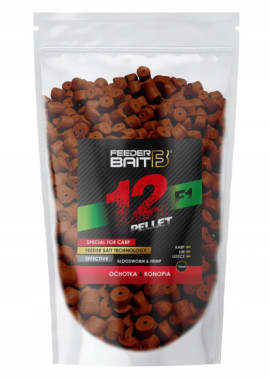 PELLET 12mm OCHOTKA KONOPIA 800g FEEDER BAIT