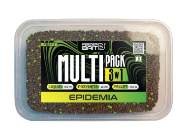 MULTIPACK 3w1 FEEDER BAIT PELLET 2mm EPIDEMIA