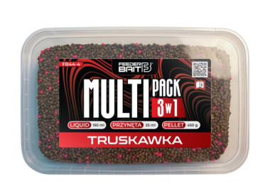 MULTIPACK 3w1 FEEDER BAIT PELLET 2mm TRUSKAWKA