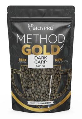 PELLET MATCH PRO GOLD METHOD DARK CARP 6mm 700g