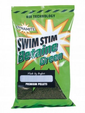 PELLET SWIM STIM BETAINE GREEN DYNAMITE BAITS 3mm