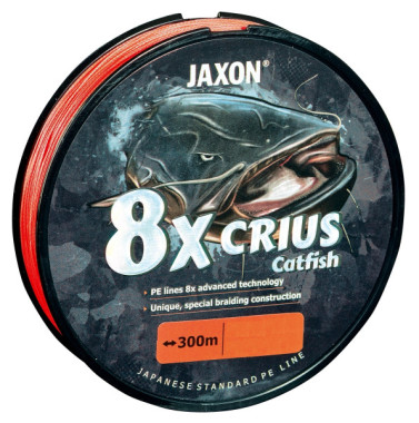 PLECIONKA CRIUS 8X CATFISH ORANGE 0,37mm300m JAXON