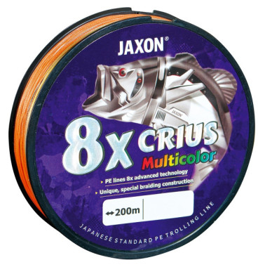 PLECIONKA CRIUS 8X MULTICOLOR 0,18mm 200m JAXON