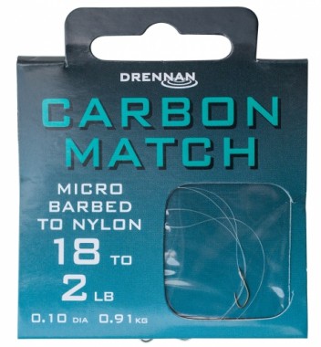 PRZYPON CARBON MATCH 18 na 0,10mm DRENNAN