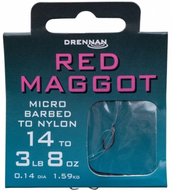 PRZYPON RED MAGGOT 14 na 0,14mm DRENNAN