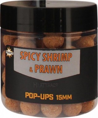 SPICY SHRIMP & PRAWN POP UP DYNAMITE BAITS 15mm