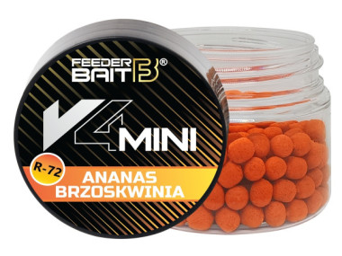 V4 MINI 4mm R-72 ANANAS BRZOSKWINIA FEEDER BAIT