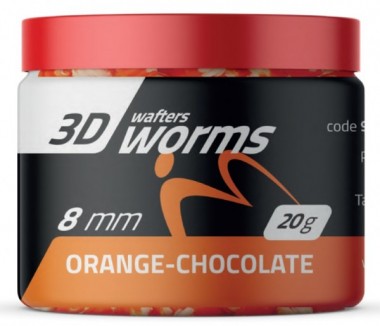 WORMS WAFTERS DUO ORANGE CHOCOLATE 8mm MATCH PRO