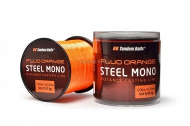 YKA STEEL MONO FLUO ORANGE 600m 0,30mm TANDEM