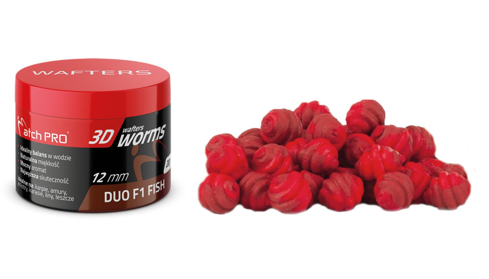 3D WORMS MATCH PRO WAFTERS DUO F1 FUSH 12mm