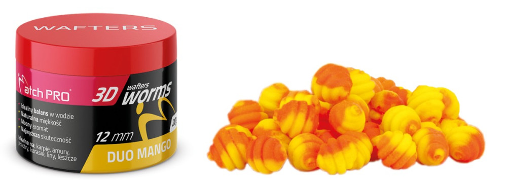 3D WORMS MATCH PRO WAFTERS MANGO 12mm