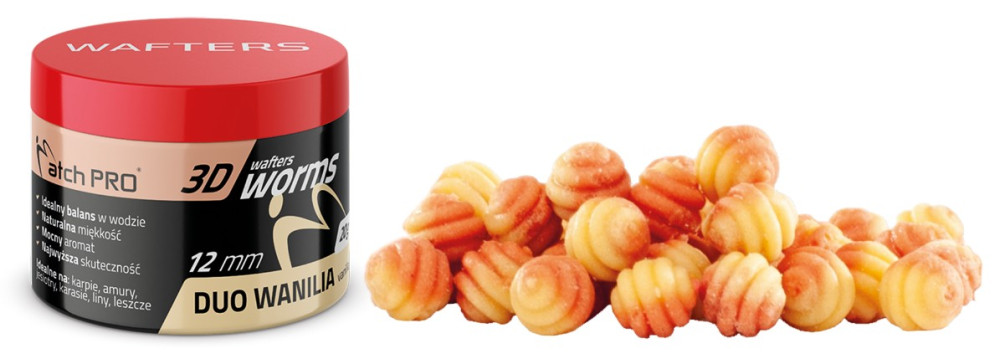 3D WORMS MATCH PRO WAFTERS WANILIA 12mm