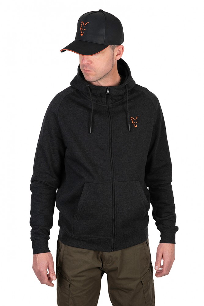 BLUZA COLLECTION LW HOODY BLACK & ORANGE r XL FOX