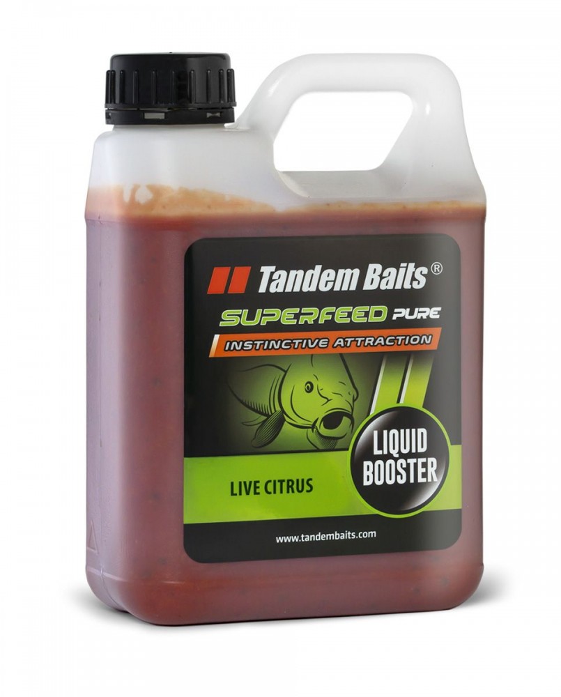 BOOSTER SUPERFEED PURE LIVE CITRUS 1L TANDEM BAITS