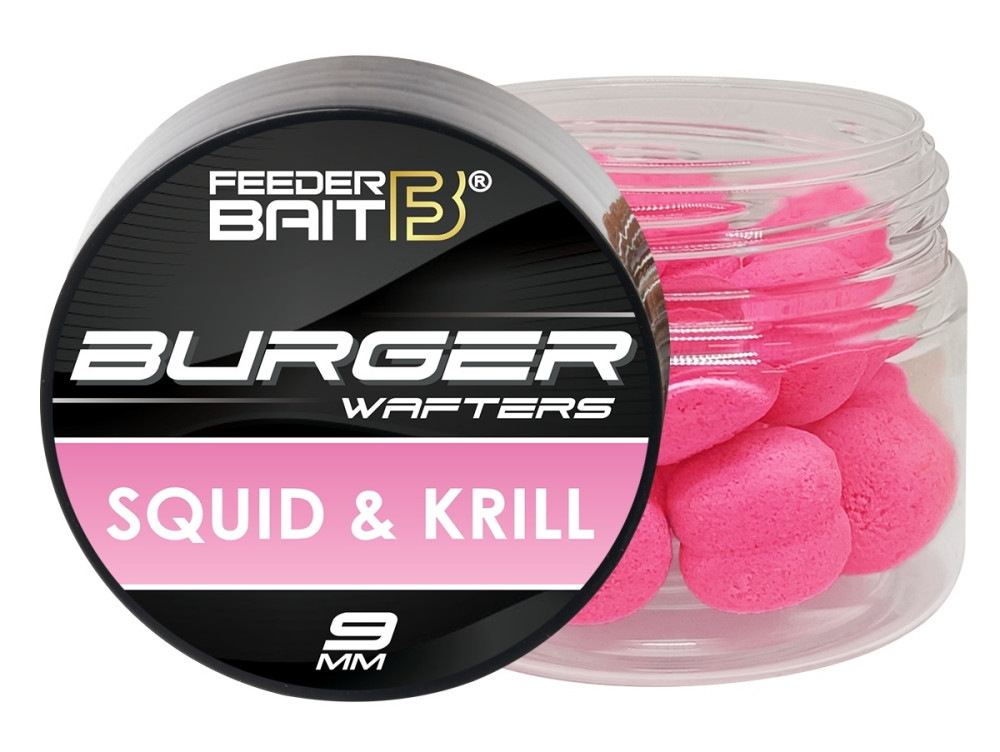 BURGER WAFTERS 9mm SQUID KRILL FEEDER BAIT