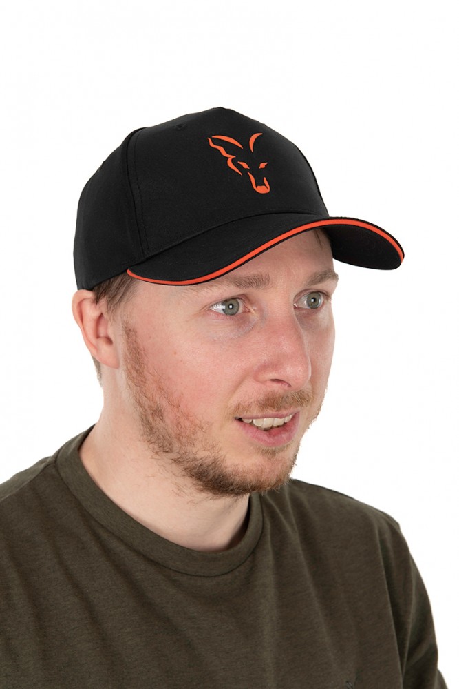 CZAPKA COLLECTION BASEBALL CAP BLACK & ORANGE FOX