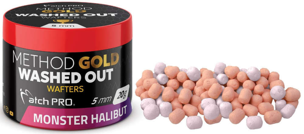 DUMBELLS MATCH PRO WASHED OUT WAFTERS HALIBUT 5mm