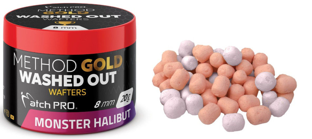 DUMBELLS MATCH PRO WASHED OUT WAFTERS HALIBUT 8mm