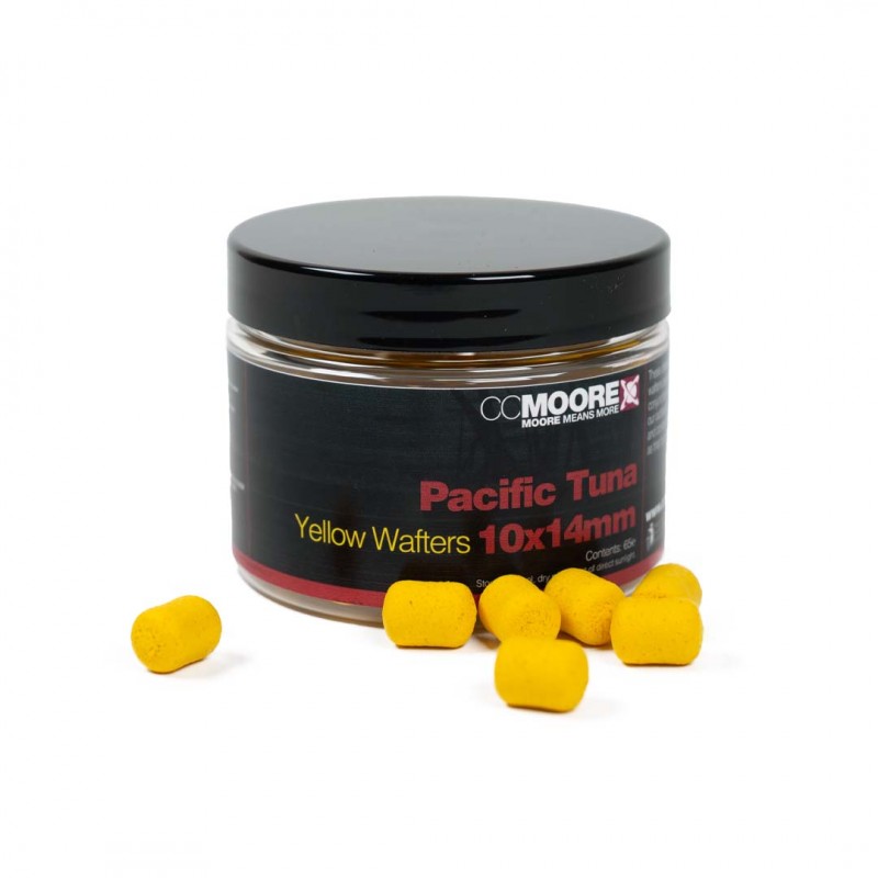 DUMBELLS WAFTERS CC MOORE PACIFIC TUNA YEL 10x14mm