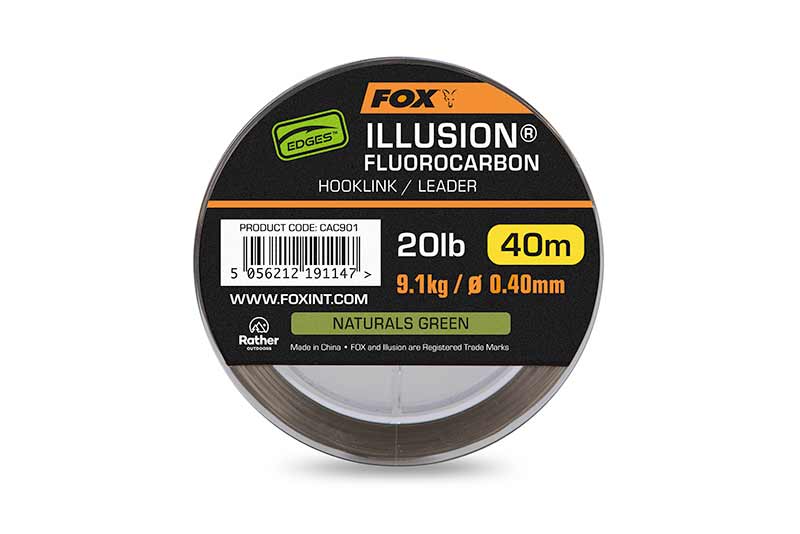 FLUOROCARBON FOX ILLUSION HOOK 0,40mm 9.1kg 40m