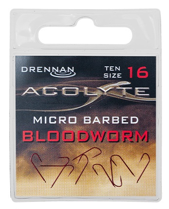 HACZYKI ACOLYTE BLOODWORM 10szt rozmiar 16 DRENNAN