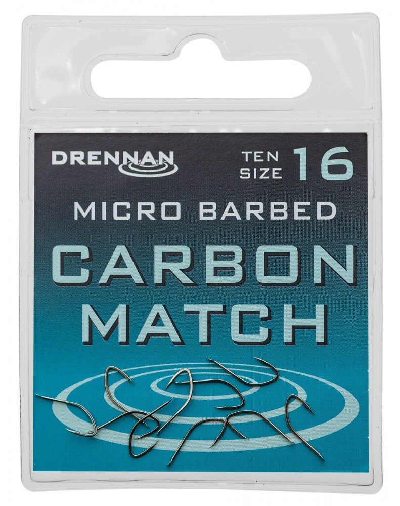 HACZYKI CARBON MATCH 10 sztuk rozmiar 14 DRENNAN