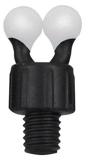 KLIPS DO HANGERA FOX COLOURED BALL CLIP BIAŁY