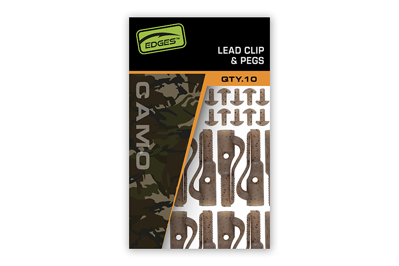 KLIPSY FOX EDGES CAMO LEAD CLIP + PEGS 10szt