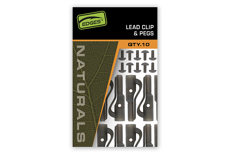 KLIPSY FOX EDGES NATURALS LEAD CLIP + PEGS 10szt