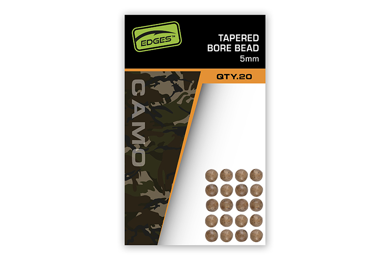 KORALIKI FOX EDGES CAMO TAPERED BORE BEAD 5mm