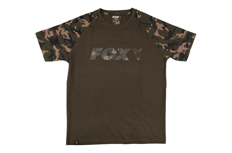 KOSZULKA CAMO/KHAKI CHEST PRINT T-SHIRT roz L FOX