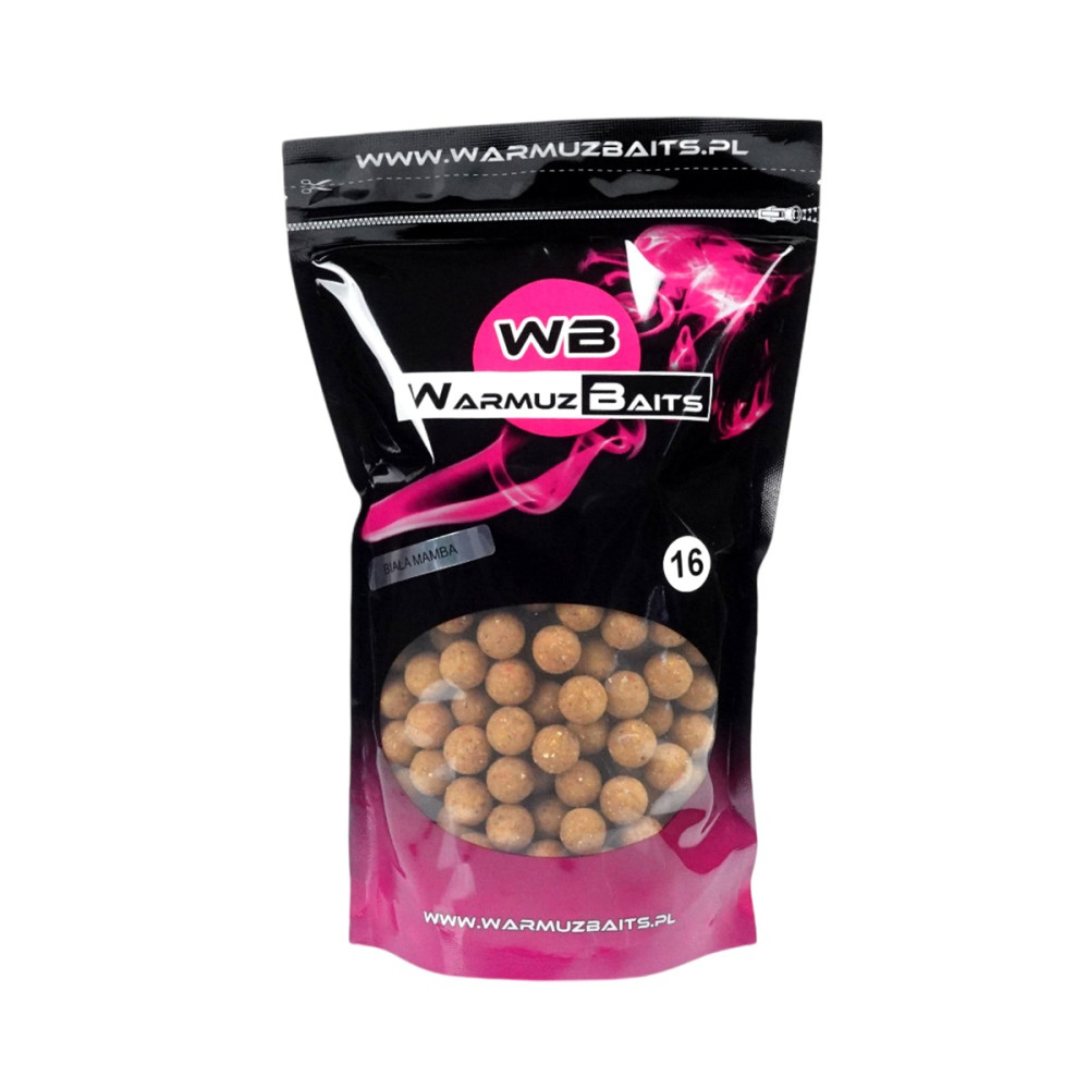 KULKI BIAŁA MAMBA 16mm 900g WARMUZ BAITS