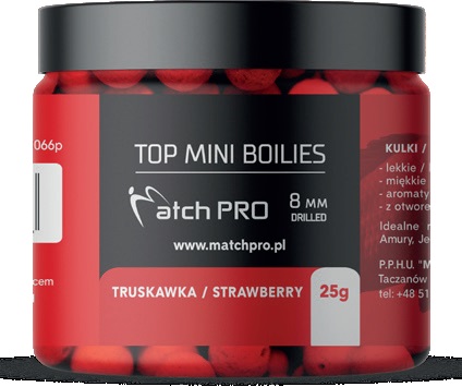 KULKI Z DZIURK TRUSKAWKA 8mm 25g MATCH PRO