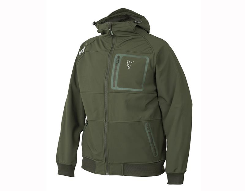 KURTKA COLL GREEN SiILVER SHELL HOODIE roz XL FOX