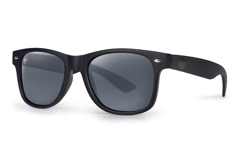 OKULARY MATT BLACK GREY LENS SUNGLASSES FOX RAGE