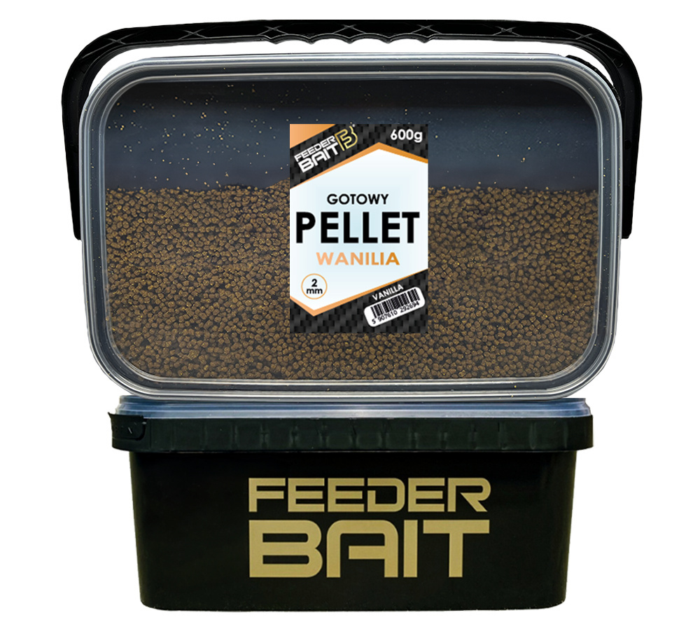 PELLET GOTOWY WIADERKO 2mm 600g WANILIA FEEDERBAIT