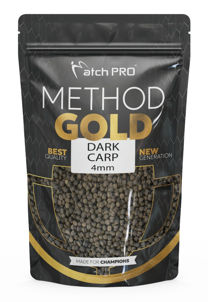 PELLET MATCH PRO GOLD METHOD DARK CARP 4mm 700g